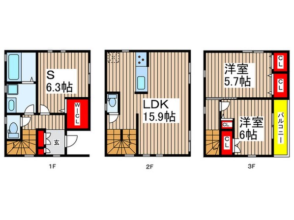 Kolet原木中山♯06の物件間取画像